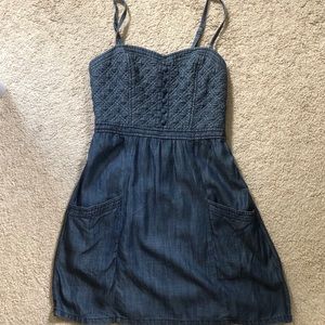 Cute Faux Denim Dress